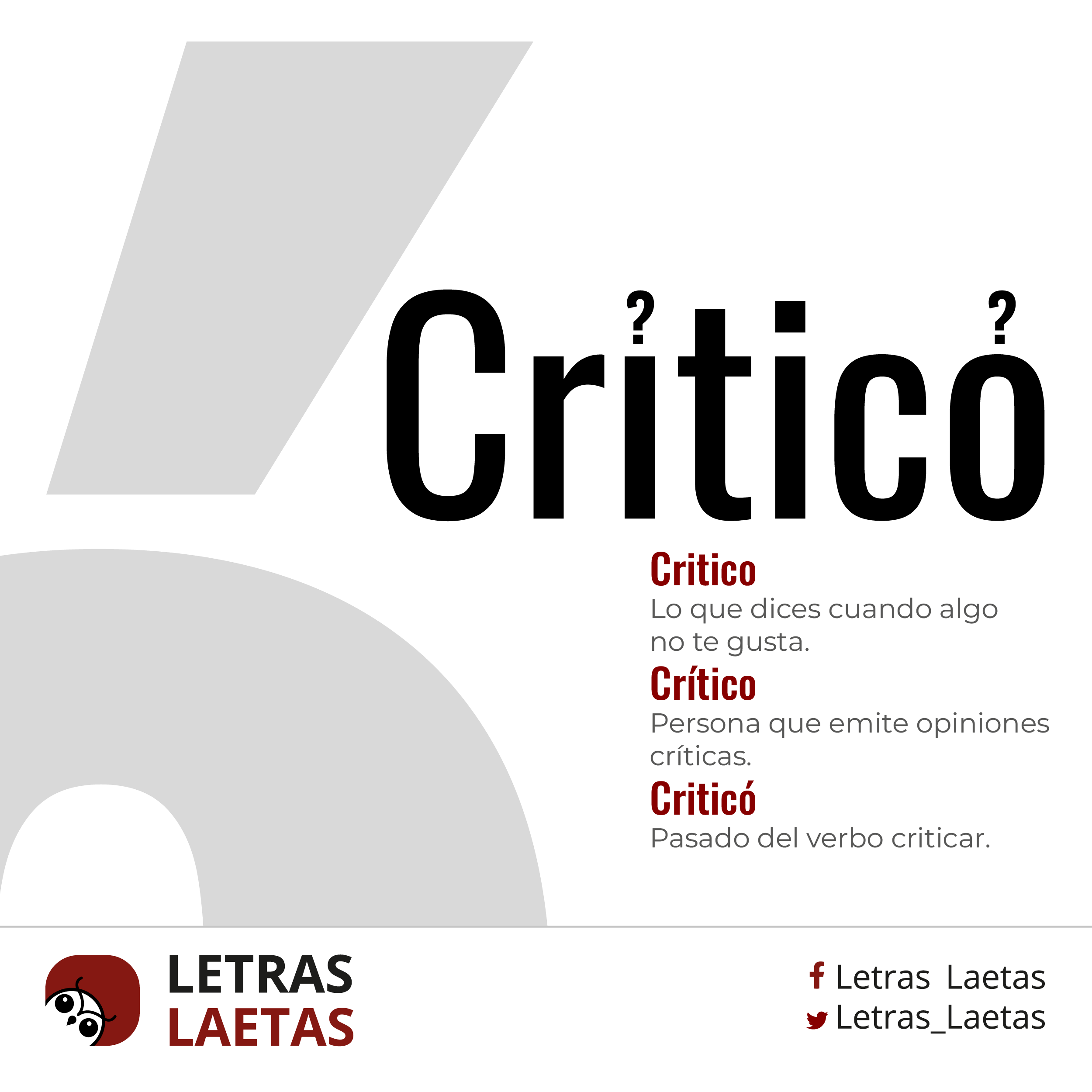 ¿Cuándo se acentúa una palabra en español? | Letras Laetas